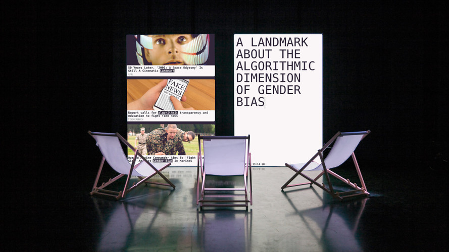 really enjoyed this "part" of the exhibtion so far ... http://predictiveartbot.com/